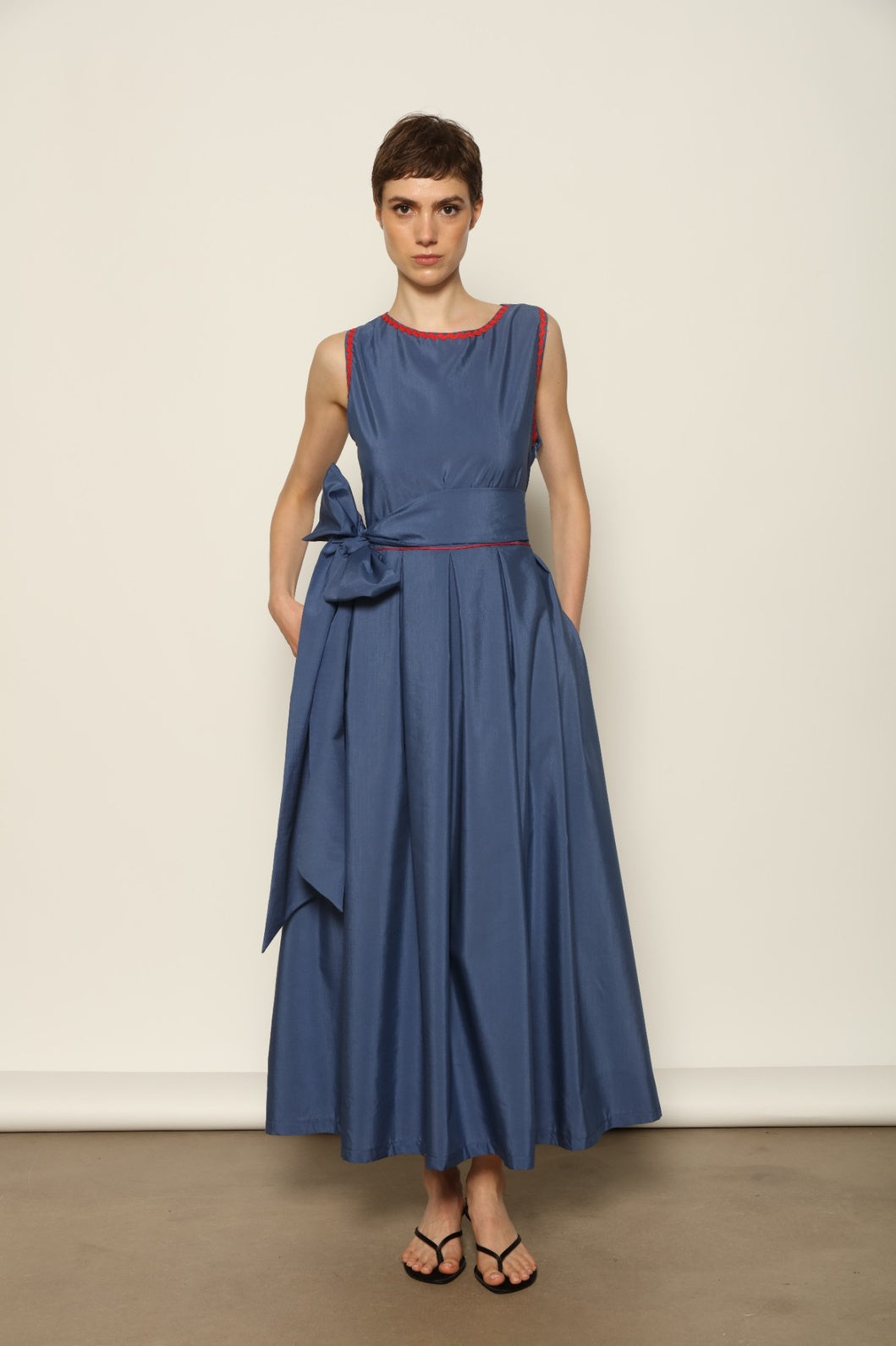 Tamara China Blue Dress - House of Woven Stories