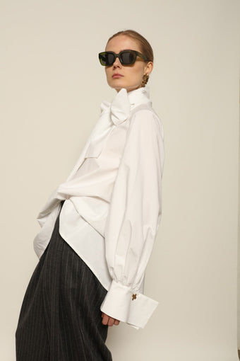 Optic White Regula Blouse - House of Woven Stories