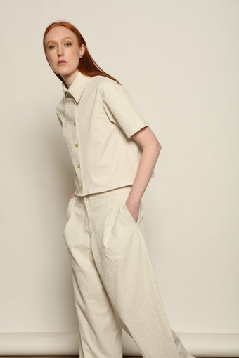 Emily Seersucker Shirt - House of Woven Stories