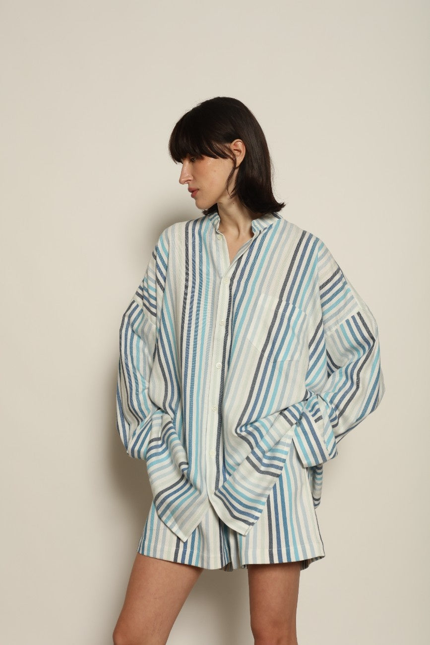 The Oversized Shirt Small Point Collar - Marrakshi Life