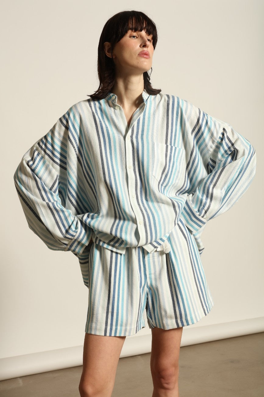 The Oversized Shirt Small Point Collar - Marrakshi Life