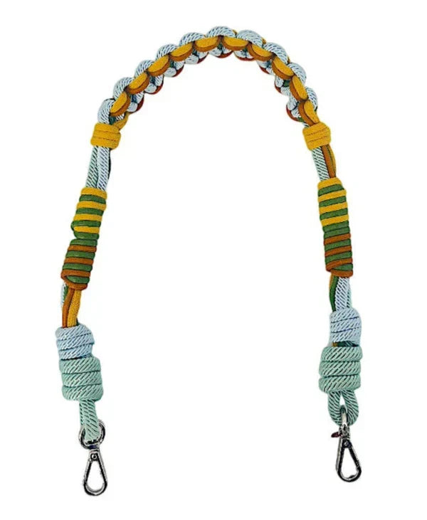 Alice Strap by MY BOB. Vibrant handmade macramé bag strap from Italy, blending elegance and playfulness. Unique accessory that adds a personal touch to any bag.