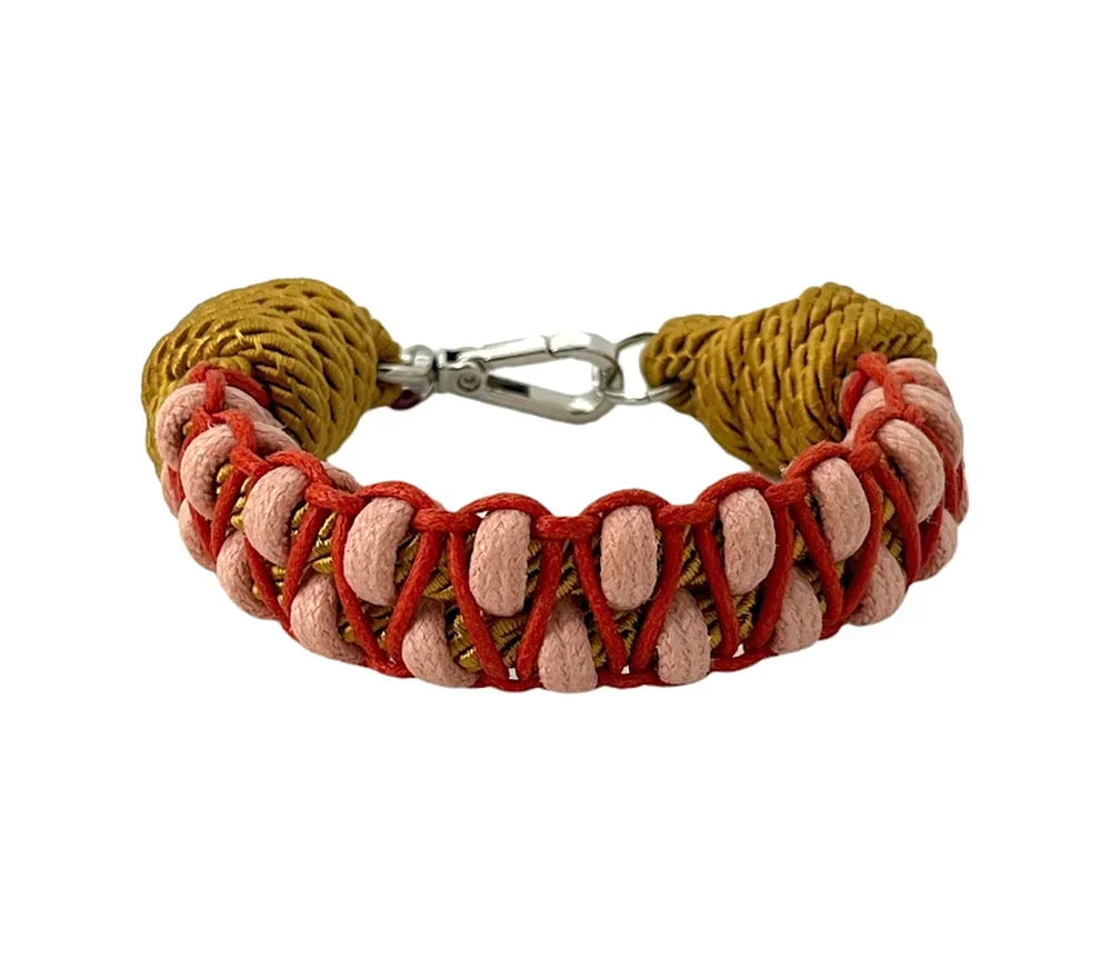 EMIL bracelet by MY BOB, handmade macramé bracelet inspired by 70s bohemian style and global traditions, available in various colors, handcrafted in Italy, adds a unique and personal touch to any outfit.