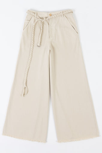 Relaxed flared fit jeans from Happy Haus crafted in Italy from 100% DETOX-certified cotton. Part of the House of Woven Stories selection for timeless, sustainable style.