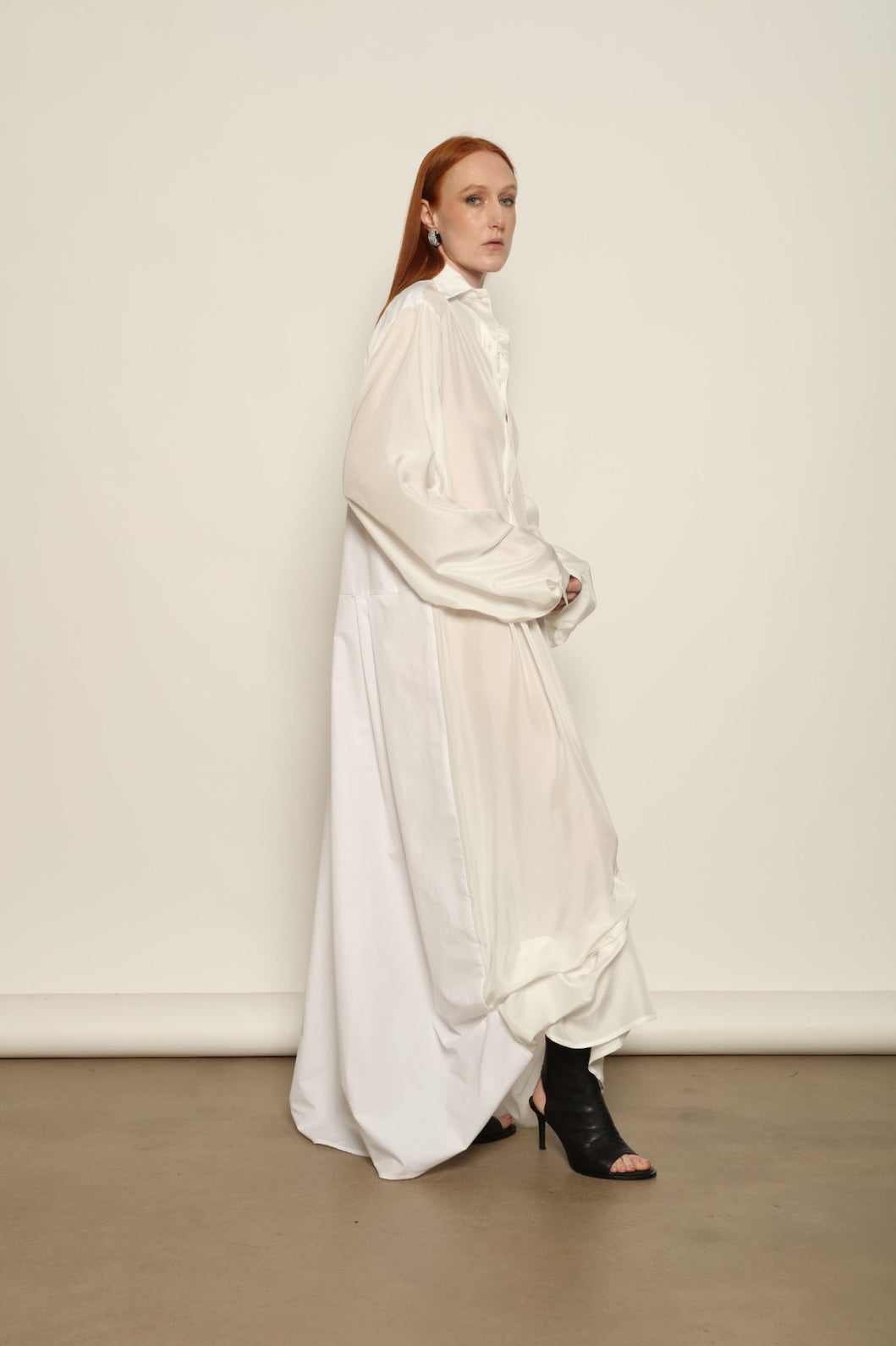 Tina Silk Dress by Maison Jejia with minimal detailing that keeps the focus on fabric and form.