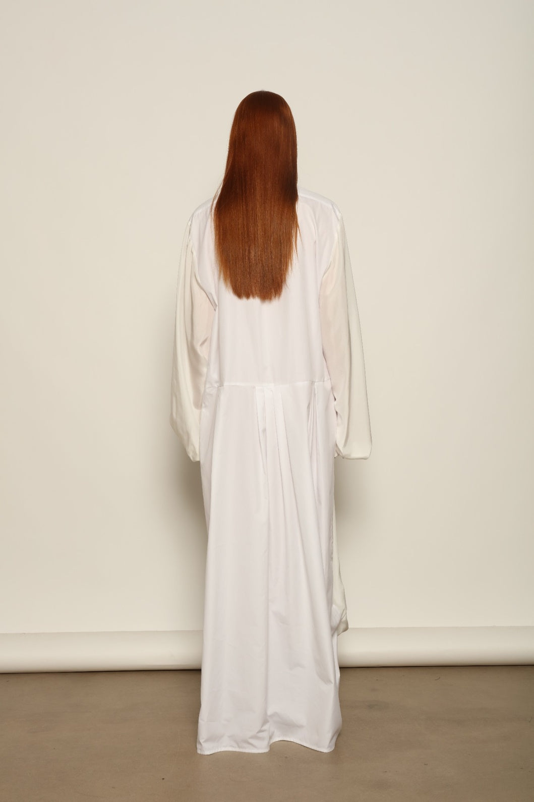 Tina Silk Dress by Maison Jejia defined by refined proportions and a softly draped silhouette.