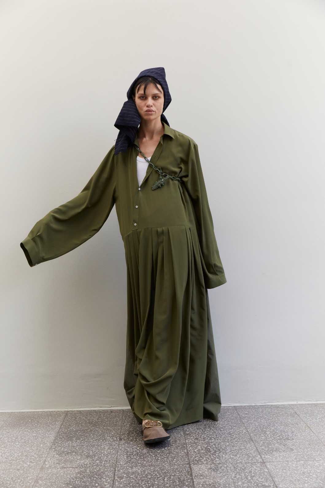 Tina Silk Dress by Maison Jejia expressing quiet elegance through soft silk and an effortless silhouette.