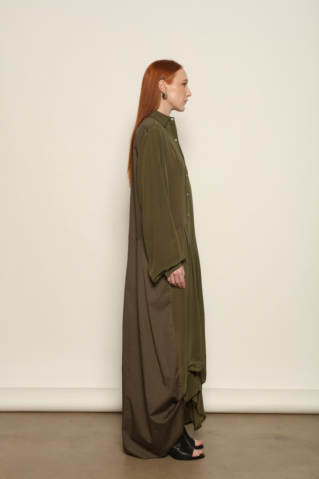 Tina Silk Dress by Maison Jejia with a relaxed silhouette and subtle tailoring.