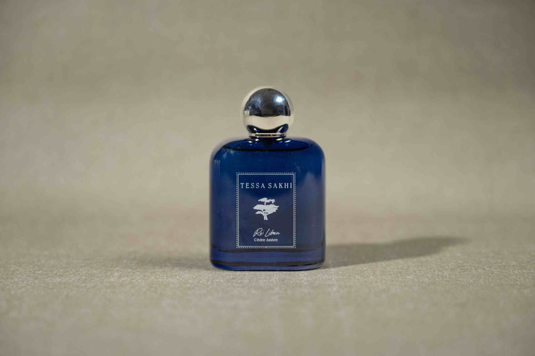 Roi Liban Cèdre Ambre by Tessa Sakhi woody Eau de Parfum bottle inspired by Lebanon Cedars of God forest at House of Nomad Stories