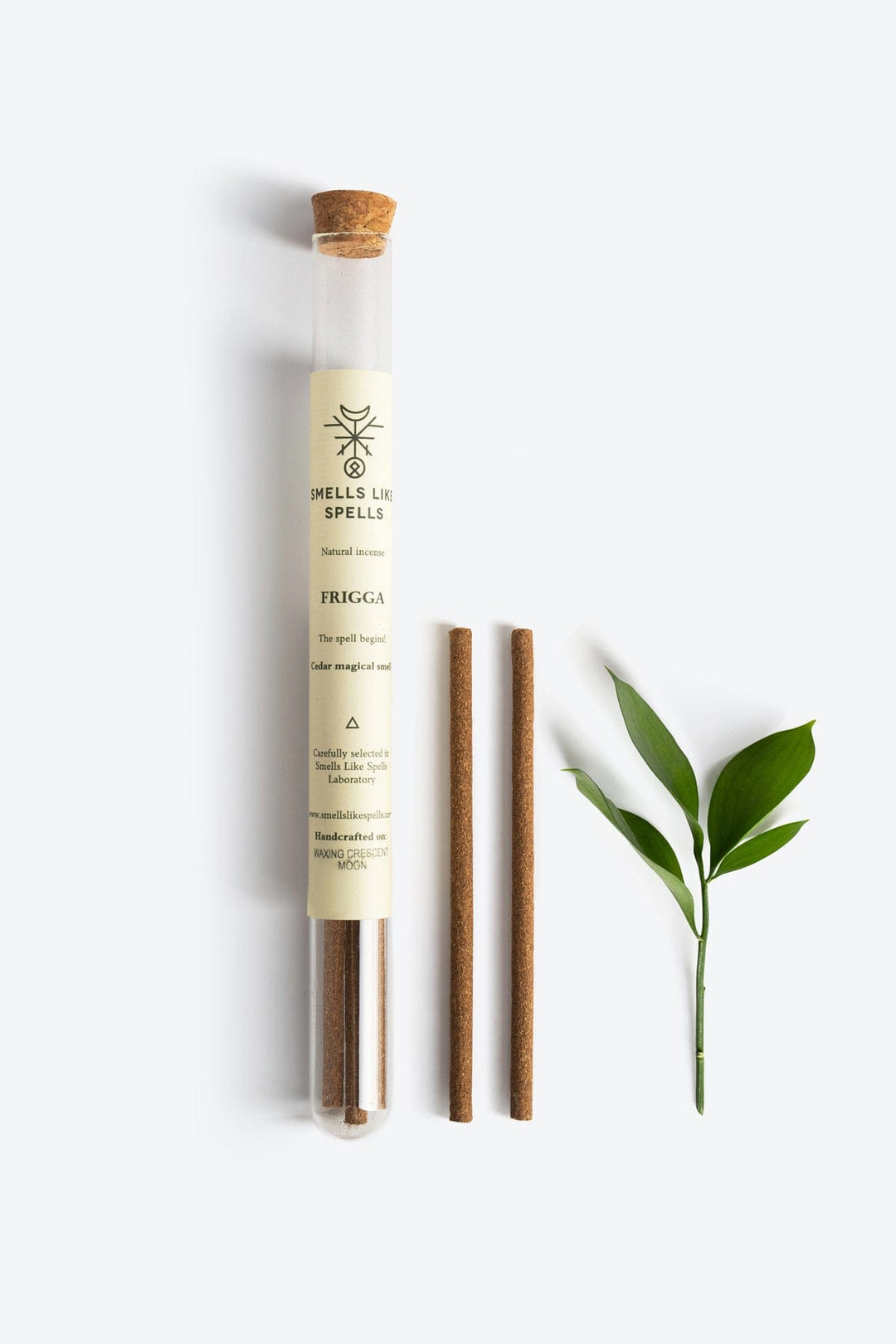 Handcrafted Frigga cedar incense sticks by Smells Like Spells. Designed to create harmony, protect your home and family, and bring prosperity with a natural, spiritual fragrance inspired by Norse mythology.