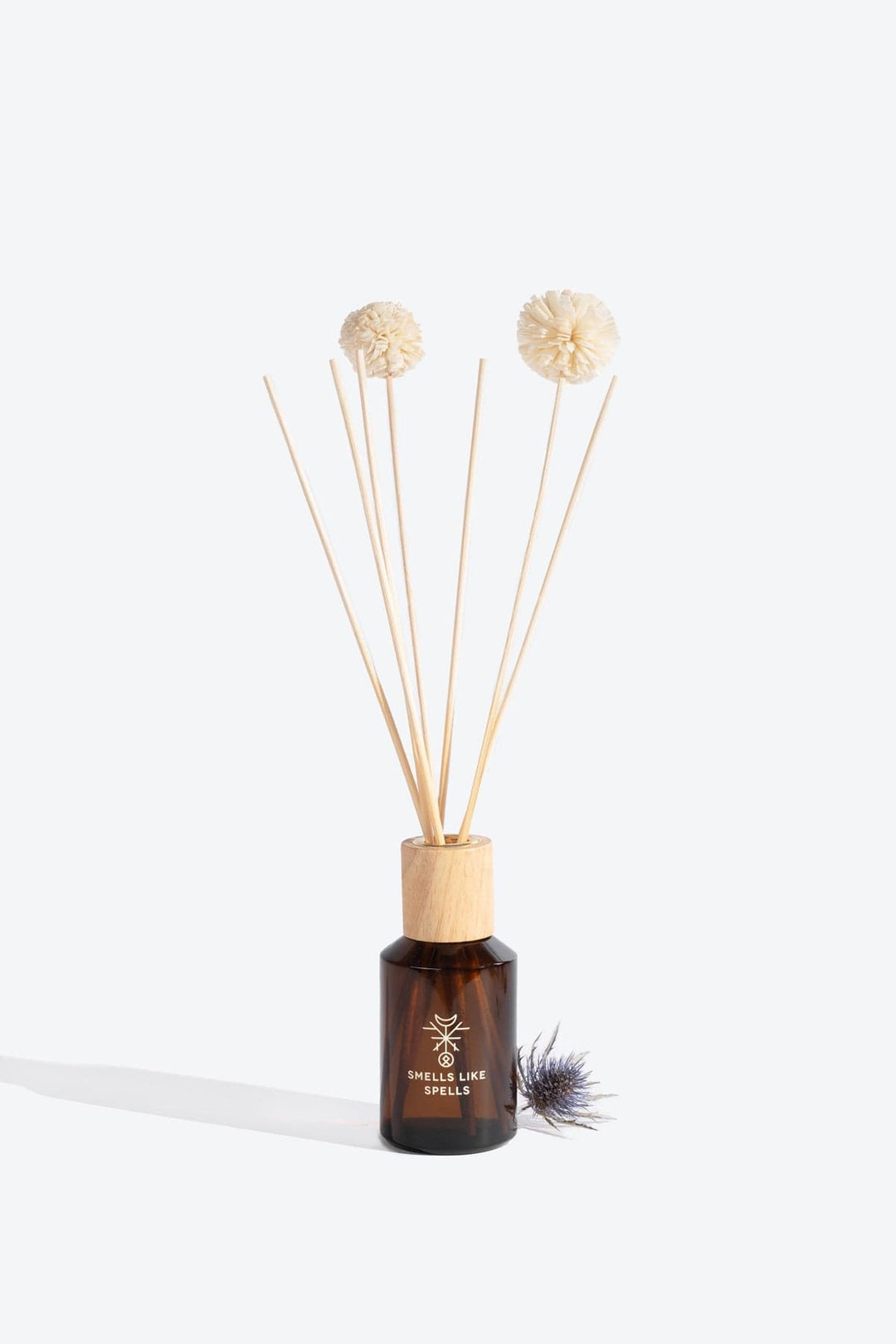 Heimdallr home fragrance diffuser by Smells Like Spells – handcrafted bottle with natural reeds, inspired by Norse mythology, used for protection and energy cleansing.