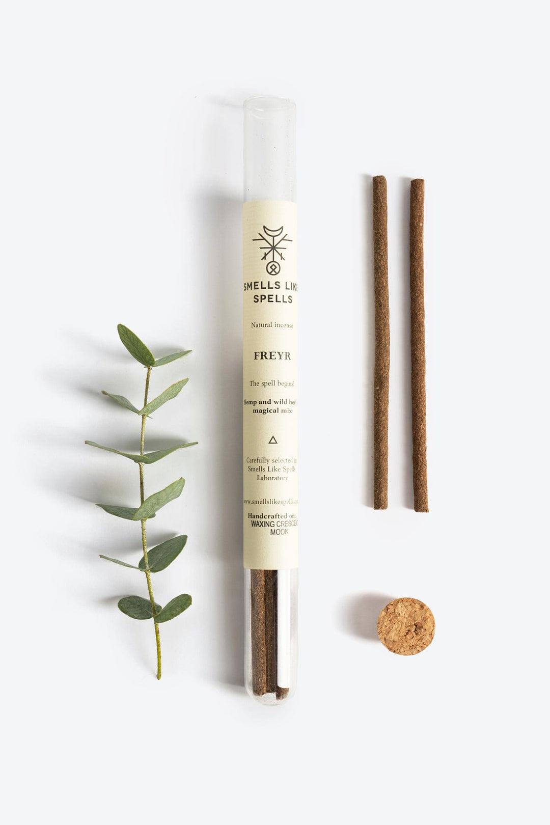 Handcrafted natural hemp and wild herbs incense sticks by Smells Like Spells, designed to promote financial prosperity and abundance.